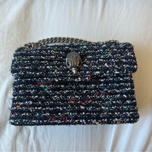 Kurt Geiger Mini Tweed Chain Bag